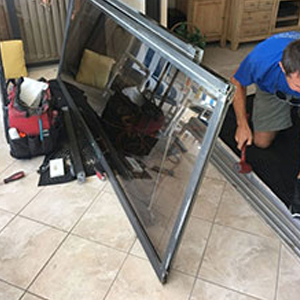 sliding glass door frame repair Shasta Lake